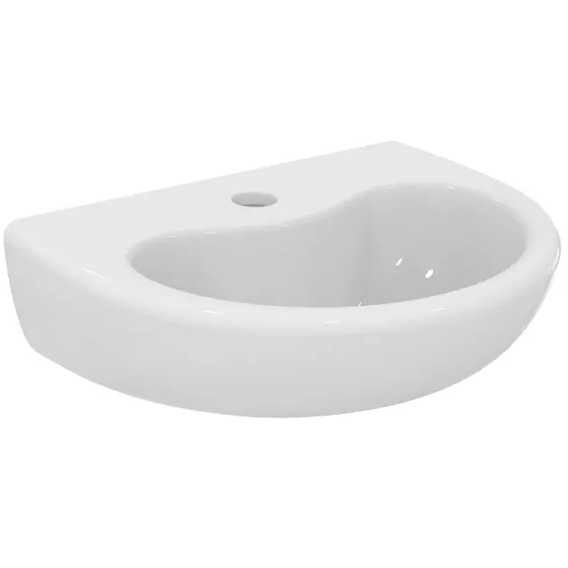 Ideal Standard Contour 21 - Lavabo 400x330 mm, 1 ouverture pour mitigeur, sans déversoir, avec Ideal Plus, blanc S2639MA