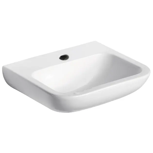 Levně Ideal Standard Contour 21 - Umyvadlo 50x42 cm, otvor pro baterii, bez přepadu, bílá S241201