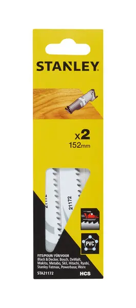 Stanley Příslušenství - Sada pilových plátků, délka 152 mm, 2 ks STA21172-XJ