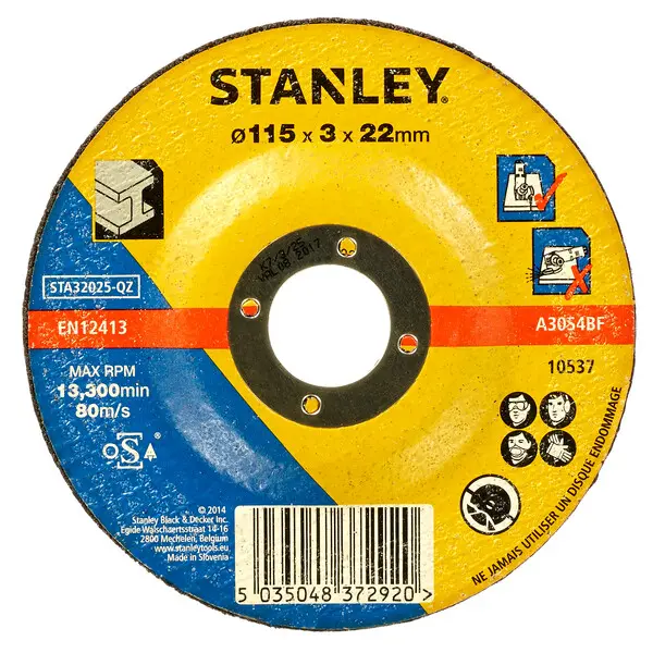 Levně Stanley Příslušenství - Řezný kotouč na kov 115x22 mm STA32025-QZ