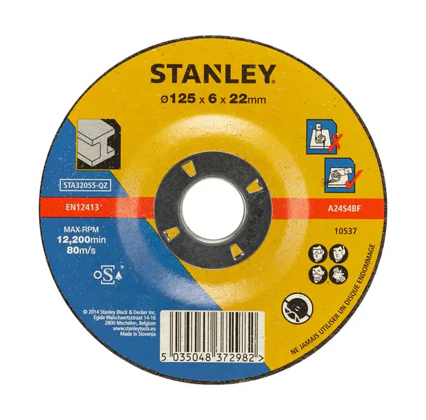 Stanley Accessoires - Slijpschijf voor metaal 125x22 mm STA32055-QZ