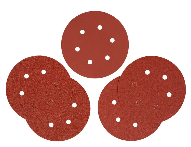 50 Discos De Lija De 150 Mm, 6 Pulgadas, 48 Agujeros, Papel De