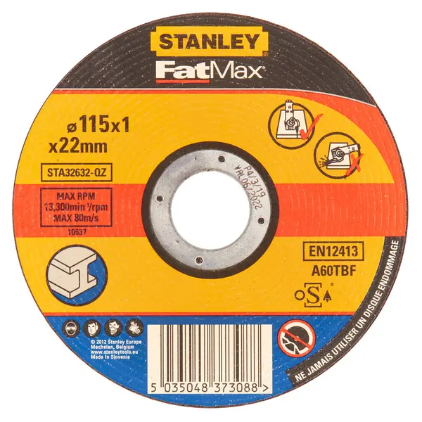 Levně Stanley Příslušenství - Řezný kotouč na kov 115x22,23 mm STA32632-QZ