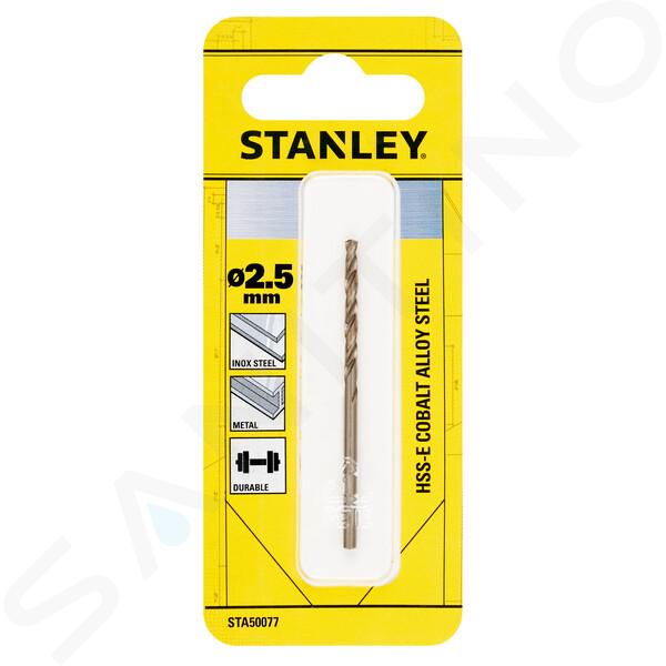 Stanley Accessori - Punta da trapano per metallo HSS-E, diametro 2,5 mm STA50077-QZ