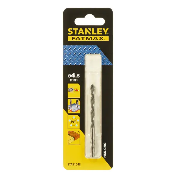 Levně Stanley - Vrták do kovu, 4,5x80 mm STA51048-QZ