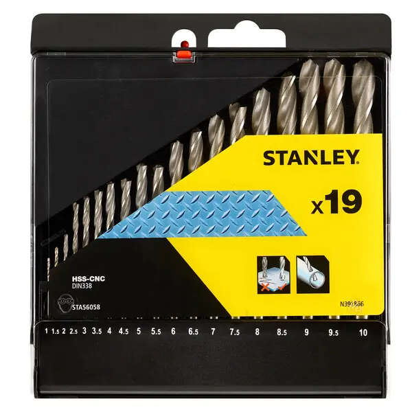 Levně Stanley Příslušenství - 19dílná sada vrtáků do kovu STA56058-QZ