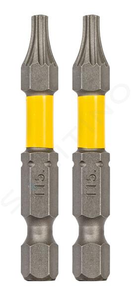 Stanley Príslušenstvo - Súprava bitov T15 so ScrewLock systémom, dĺžka 50 mm, 2 ks STA62905-XJ