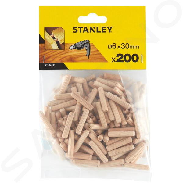 Stanley Príslušenstvo - Súprava drevených spojovacích kolíkov 6x30 mm, 200 ks STA66431-QZ