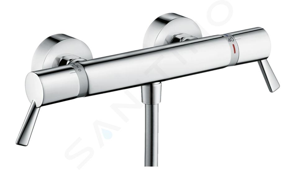 Hansgrohe Ecostat Comfort - Mitigeur thermostatique de douche Care, poignée prolongée, chrome 13117000