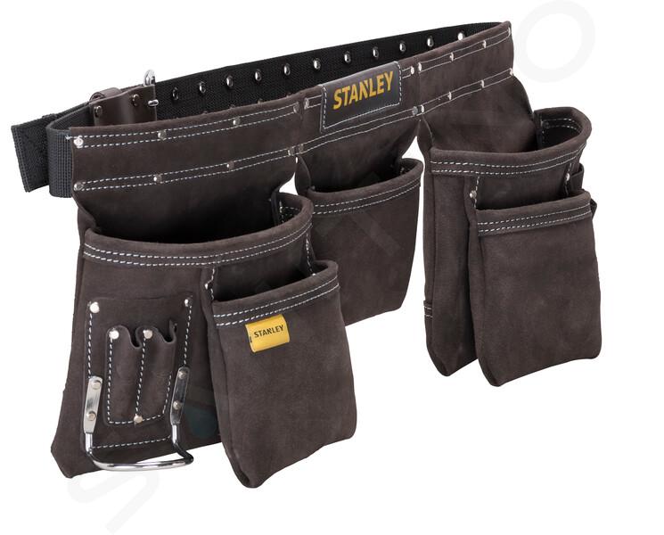 Stanley Accessoires - Dubbele Gereedschapsgordel met Riem en Hamerhouder, leer STST1-80113