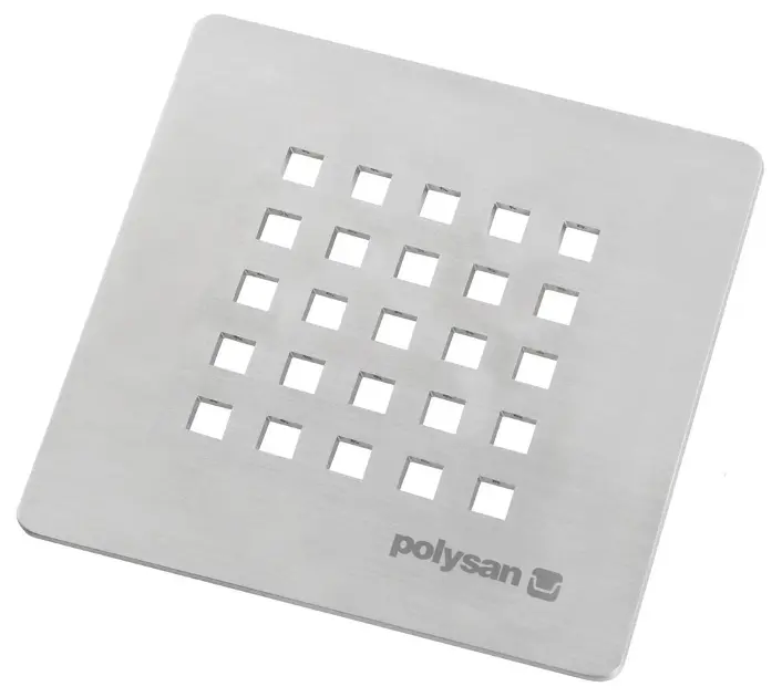 Polysan - Krytka sifónu Treneca, matná nerezová 85999
