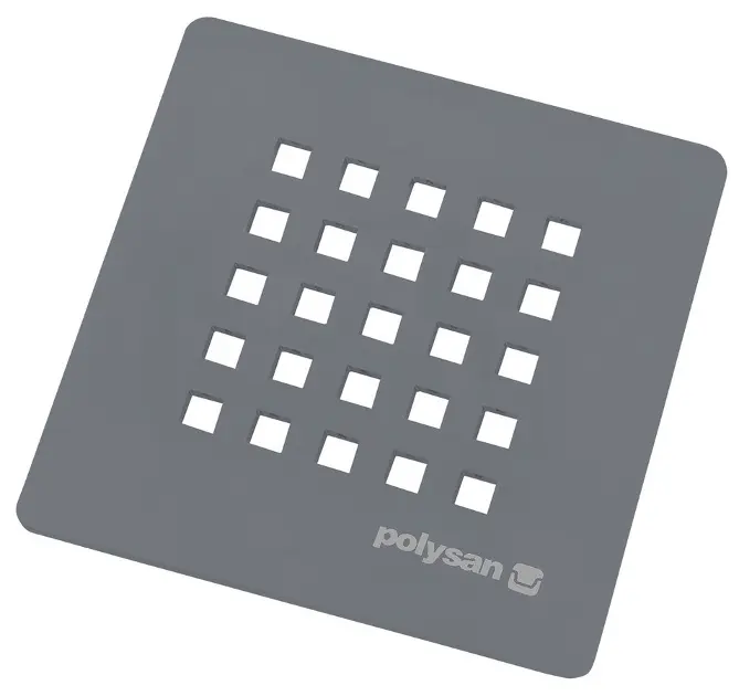 E-shop Polysan - Krytka sifónu Treneca, matná sivá 85999.31
