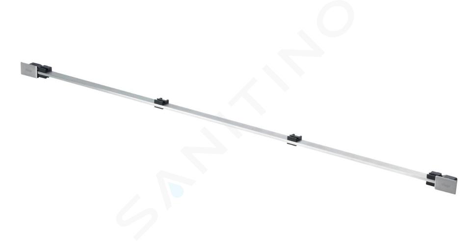 Viega Advantix Vario - Griglia per canalina doccia a parete Advantix Vario 30-120 cm, acciaio spazzolato 736569