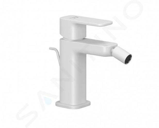 Kludi Renon - Miscelatore per bidet, con sistema di scarico, bianco opaco 422165375