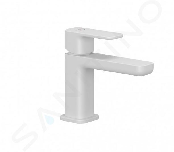 Kludi Renon - Grifo de lavabo con desagüe Push-Open, blanco mate 422665375