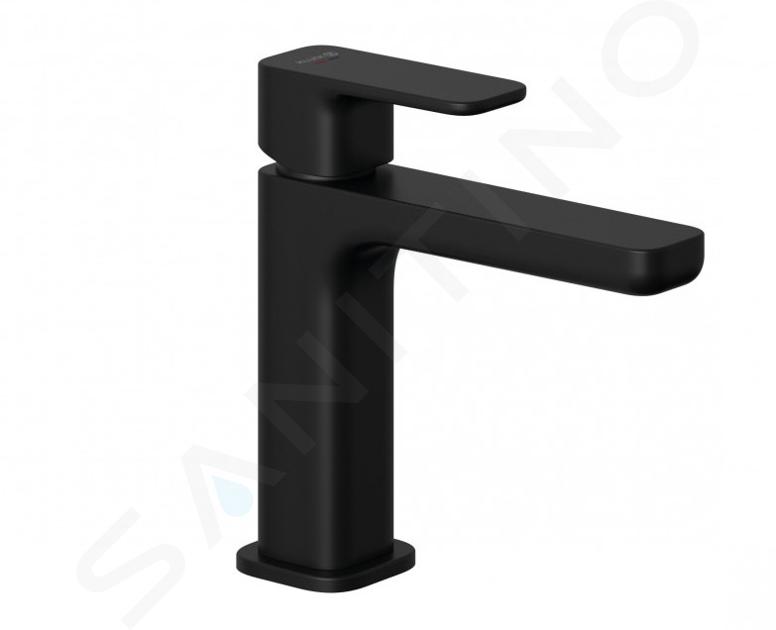 Kludi Renon - Grifo de lavabo con desagüe Push-Open, negro mate 422883975