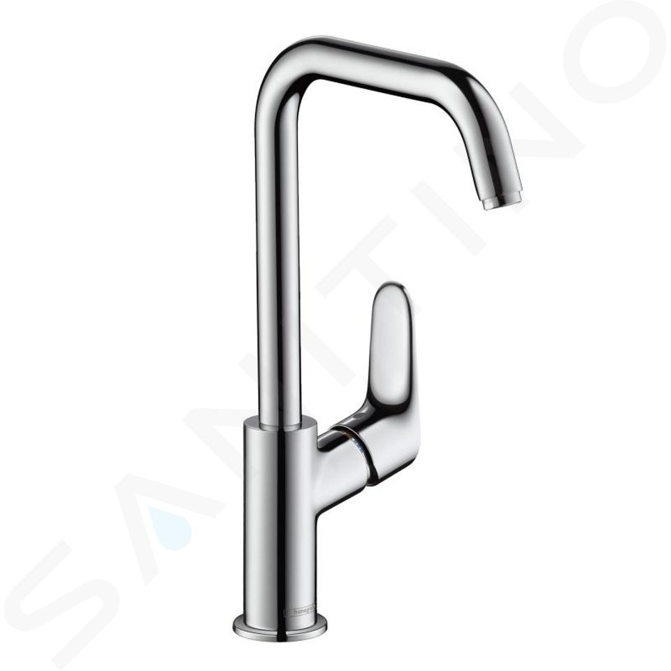 Hansgrohe Focus E2 - Miscelatore monocomando 240 per lavabo, con braccio di erogazione girevole, cromato 31519000