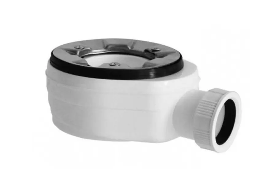 Lansanit Accessoires - Douchebaksifon laag, 90 mm, chroom LANSIFLUXN