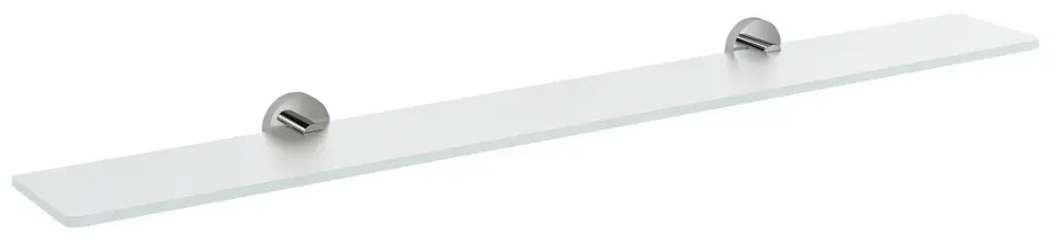 E-shop Sapho X-Round - Polička, dĺžka 100 cm, mliečne sklo/chróm XR009-09