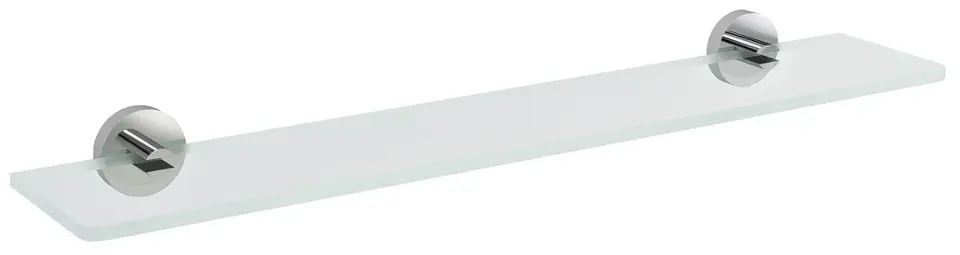 E-shop Sapho X-Round - Polička, dĺžka 60 cm, číre sklo/chróm XR009-15
