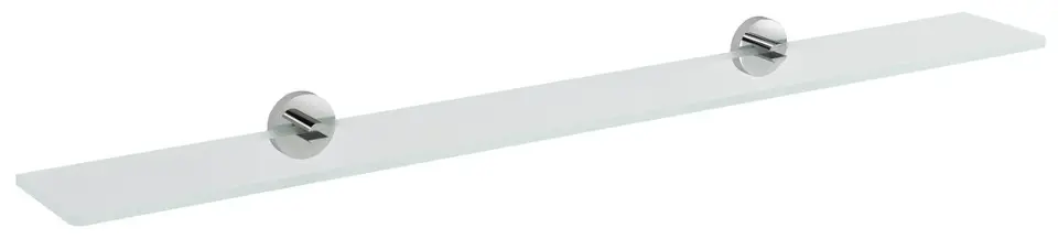 E-shop Sapho X-Round - Polička, dĺžka 100 cm, číre sklo/chróm XR009-19