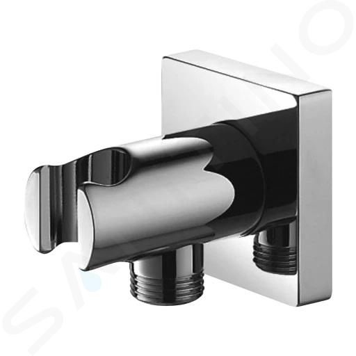 OMNIRES - Coude mural avec support, chrome 8873/KCR