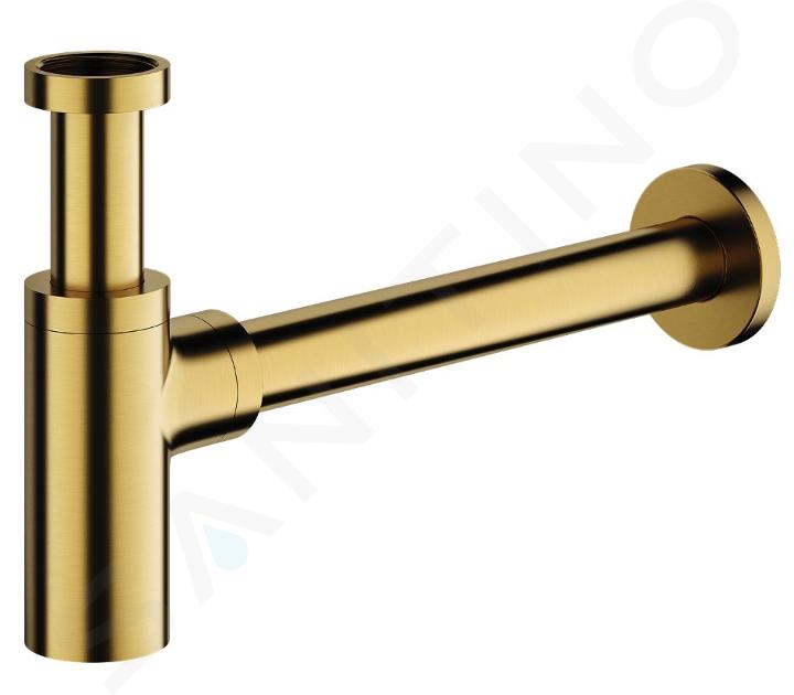 OMNIRES - Sifone di design, color oro spazzolato A186GLB