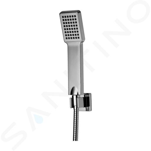 OMNIRES Angel - Set pommeau de douche, support et flexible, chrome ANGEL-PCR