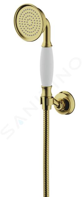 OMNIRES Armance - Set pommeau de douche, support et flexible, laiton brossé ARMANCE-PBSB