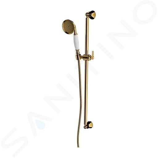 OMNIRES Armance - Set pommeau de douche, barre et flexible, doré ARMANCE-SGL