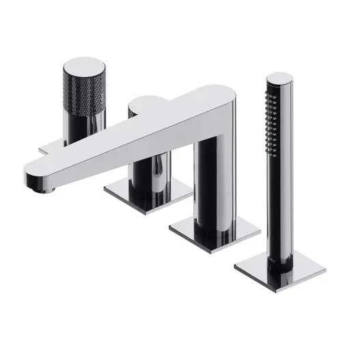 Levně OMNIRES Contour - Baterie na okraj vany, 4-otvorová instalace, chrom CT8032CR