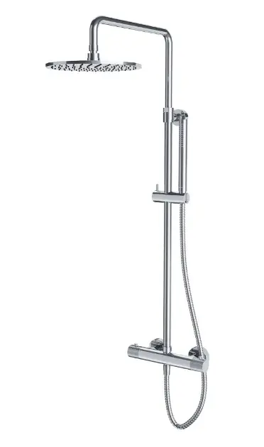 Levně OMNIRES Contour - Sprchový set s termostatem, průměr 25 cm, chrom CT8044CR