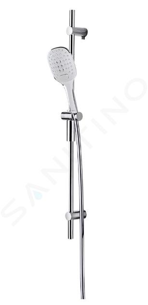 OMNIRES Davis - Set pommeau de douche, barre et flexible, chrome DAVIS-SXLUXCR