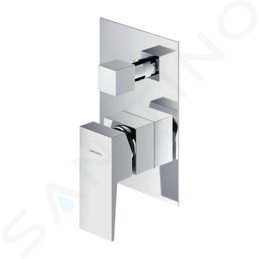 OMNIRES Fresh - Batéria pod omietku, na 2 spotrebiče, s telesom, chróm FR7135CR