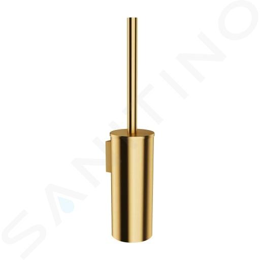 OMNIRES Modern Project - WC štětka nástěnná s držákem, kartáčované zlato MP60621GLB