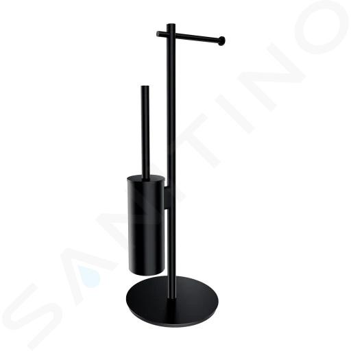 OMNIRES Modern Project - Držák toaletního papíru a WC štětky, matná černá MP60810BL