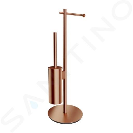 OMNIRES Modern Project - Držák toaletního papíru a WC štětky, kartáčovaná měď MP60810CPB