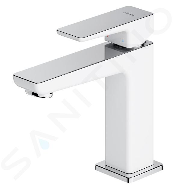 OMNIRES Parma - Mitigeur de lavabo, blanc/chrome PM7410CRB