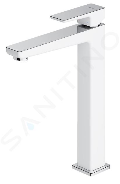 OMNIRES Parma - Mitigeur de lavabo, blanc/chrome PM7412CRB