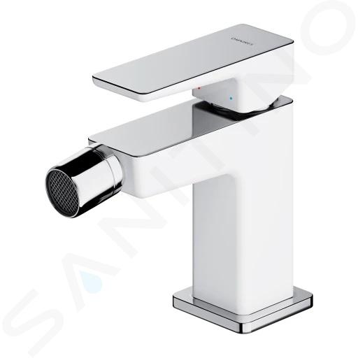OMNIRES Parma - Bidetarmatur, Chrom/weiß PM7420CRB