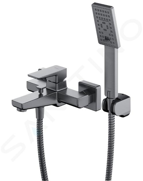 OMNIRES Parma - Mitigeur de baignoire avec accessoires, nickel PM7431IN