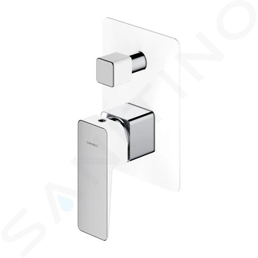 OMNIRES Parma - Batéria pod omietku, na 2 spotrebiče, s telesom, chróm/biela PM7435CRB