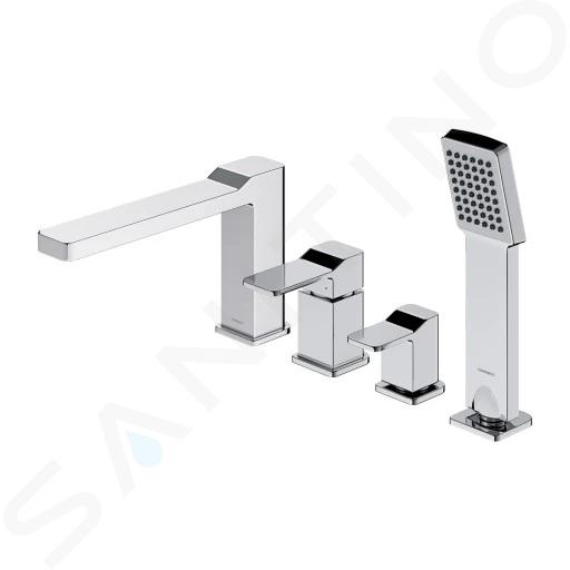 OMNIRES Slide - Mitigeur pour rebord de baignoire, installation 4 trous, chrome SL7732CR