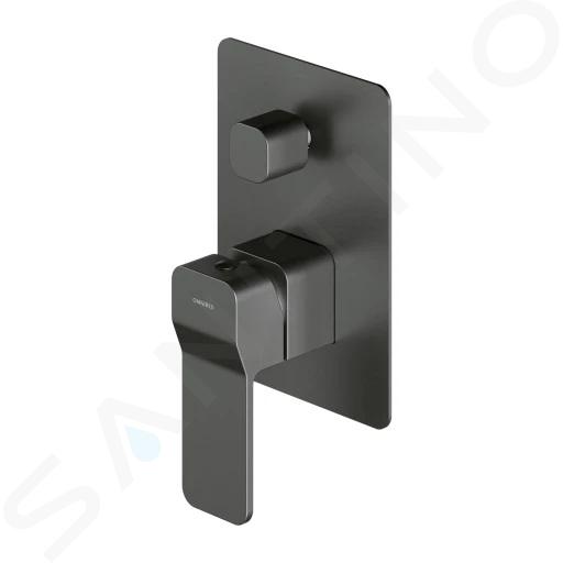 OMNIRES Slide - Batéria pod omietku, na 2 spotrebiče, s telesom, kefovaný grafit SL7735GR