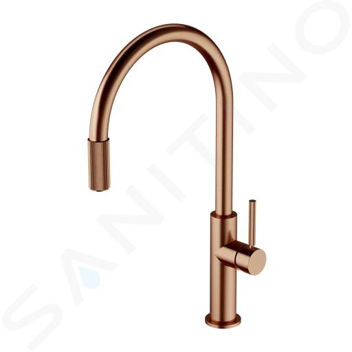 OMNIRES Switch - Spültischarmatur mit Filterfunktion, Kupfer gebürstet SW9057CPB