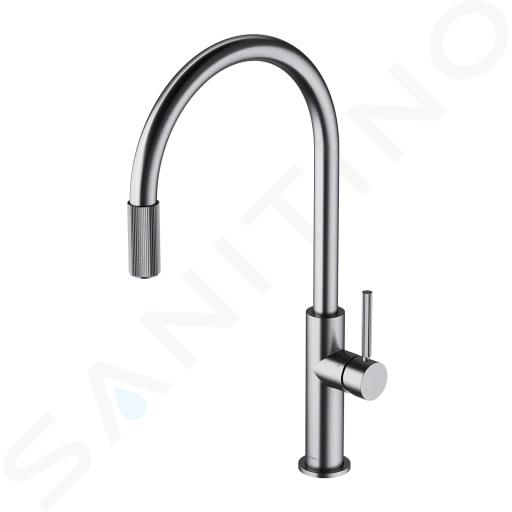 OMNIRES Switch - Spültischarmatur mit Filterfunktion, Nickel gebürstet SW9057NI