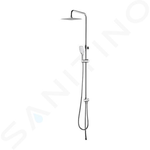 OMNIRES Davis - Doucheset zonder kraan, 25x25 cm, 3 jets, chroom SYSDAVISCR