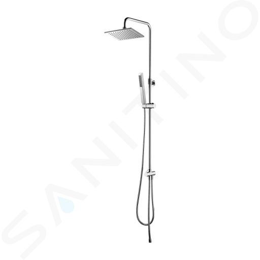 OMNIRES Micro S - Sprchový set bez baterie, 20x20 cm, 3 proudy, chrom SYSY/KCR