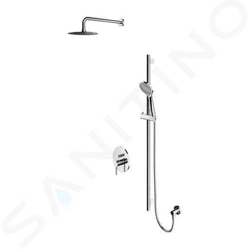 OMNIRES Y - Sprchový set s baterií pod omítku, s tělesem, průměr 20 cm, 5 proudů, chrom SYSY17CR
