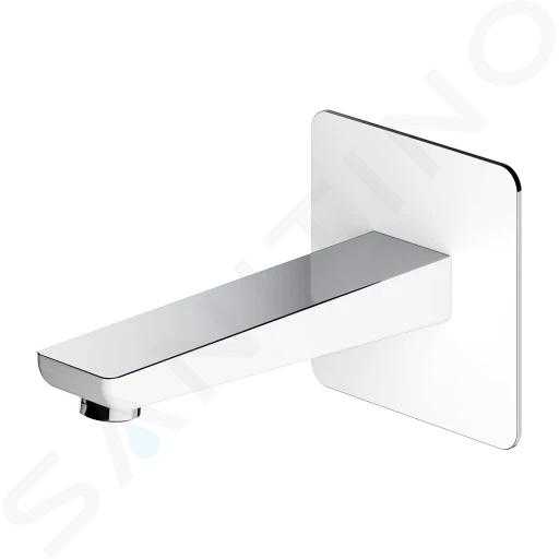 OMNIRES Parma - Bonde de baignoire, chrome/blanc WDPARMACRB